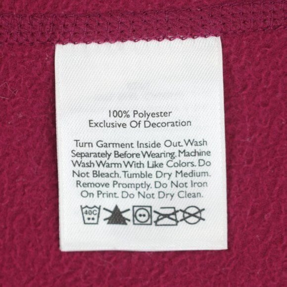 Eddie Bauer First Ascent Women's Large Pink 1/4 Zip Fleece Activewear Pullover - Picture 8 of 8